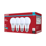 4Pk - Satco 9.5w A19 LED 5000K CCT 80 CRI Medium Base 120v Bulb_1