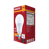 Satco 9.5w A19 LED 2700K CCT 80 CRI Candelabra Base 120v Bulb - BulbAmerica