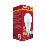 Satco 9.5w A19 LED 2700K CCT 80 CRI Candelabra Base 120v Bulb_1