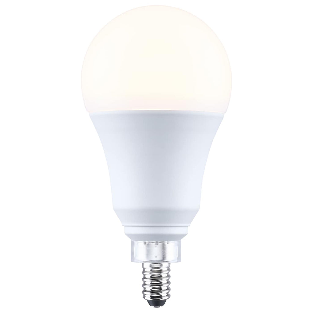 Satco 9.5w A19 LED 3000K CCT 80 CRI Candelabra Base 120v Bulb