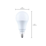 Satco 9.5w A19 LED 3000K CCT 80 CRI Candelabra Base 120v Bulb_1