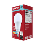 Satco 9.5w A19 LED 4000K CCT 80 CRI Candelabra Base 120v Bulb - BulbAmerica