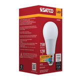 Satco 12w A19 LED 2700K CCT 80 CRI Medium Base 120v Bulb_1