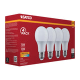 4Pk - Satco 12w A19 LED 2700K CCT 80 CRI Medium Base 120v Bulb_1