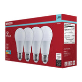 4Pk - Satco 12w A19 LED 4000K CCT 80 CRI Medium Base 120v Bulb - BulbAmerica