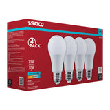 4Pk - Satco 12w A19 LED 5000K CCT 80 CRI Medium Base 120v Bulb_1