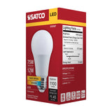 Satco 12w A19 LED 3000K CCT Medium Base 120v Bulb - BulbAmerica