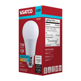 Satco 12w A19 LED 5000K CCT Medium Base 120v Bulb - BulbAmerica