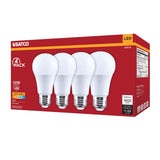 4Pk - Satco 14w A19 LED 2700K CCT 80 CRI Medium Base 120v Bulb - BulbAmerica