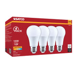 4Pk - Satco 14w A19 LED 2700K CCT 80 CRI Medium Base 120v Bulb_1