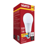 Satco 14w A19 LED 3000K CCT 80 CRI Medium Base 120v Bulb_1