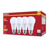 4Pk - Satco 14w A19 LED 3000K CCT 80 CRI Medium Base 120v Bulb - BulbAmerica