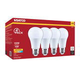 4Pk - Satco 14w A19 LED 3000K CCT 80 CRI Medium Base 120v Bulb_1
