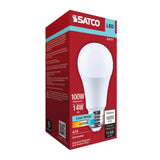 Satco 14w A19 LED 4000K CCT 80 CRI Medium Base 120v Bulb_1