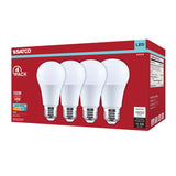 4Pk - Satco 14w A19 LED 4000K CCT 80 CRI Medium Base 120v Bulb - BulbAmerica