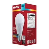 Satco 14w A19 LED 27K/30K/35K/40K/50K CCT 80 CRI Medium Base 120v Bulb - BulbAmerica
