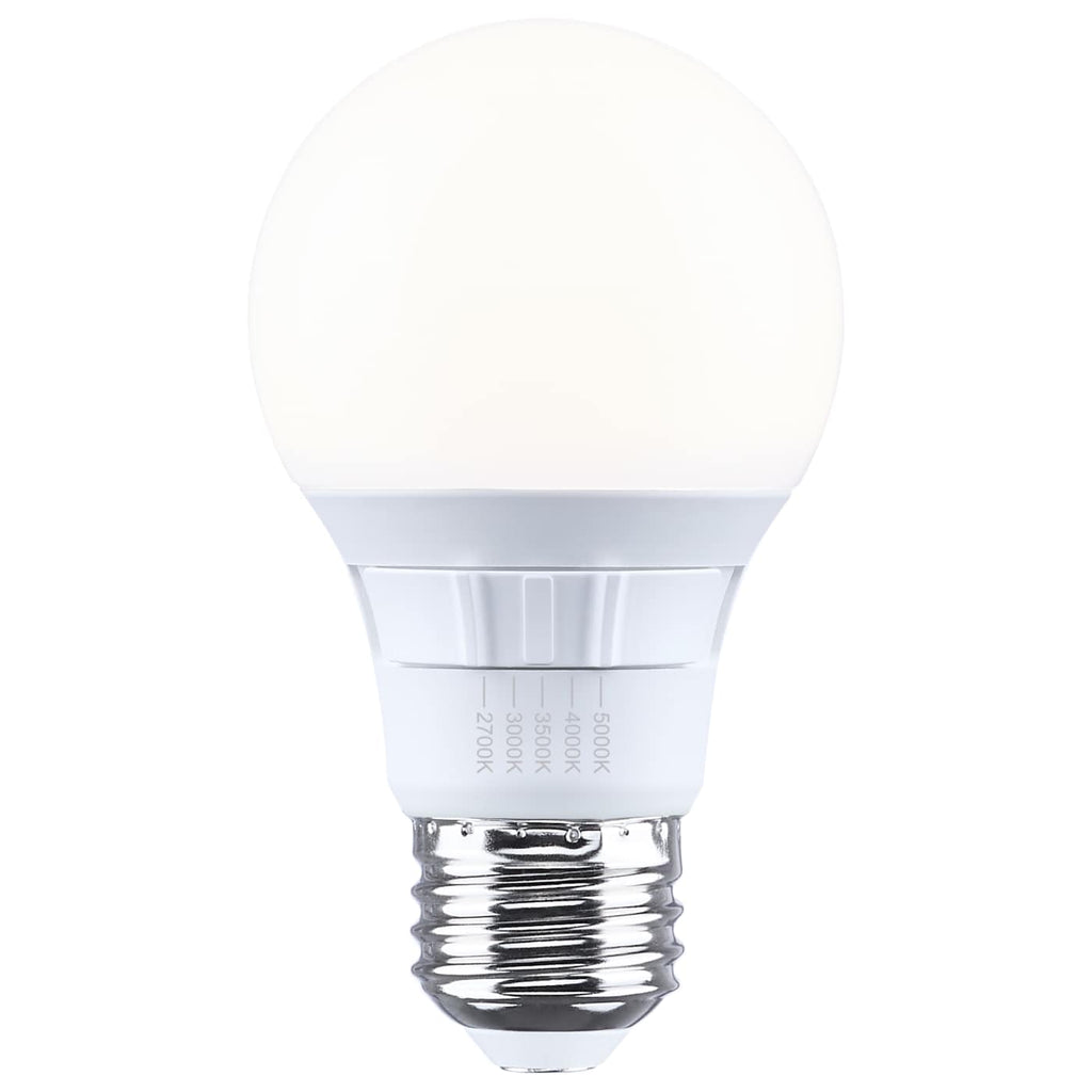 Satco 9.5w A19 LED 27K/30K/35K/40K/50K CCT Medium Base 120v Bulb