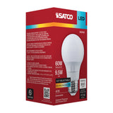 Satco 9.5w A19 LED 27K/30K/35K/40K/50K CCT Medium Base 120v Bulb_1