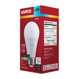 Satco 12w A19 LED 27K/30K/35K/40K/50K CCT Medium Base 120v Bulb - BulbAmerica