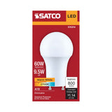 Satco 9.5w A19 LED 2700K CCT Bi Pin GU24 Base 120v Bulb_1