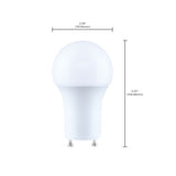 Satco 9.5w A19 LED 2700K CCT Bi Pin GU24 Base 120v Bulb_4
