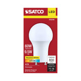 Satco 9.5w A19 LED 4000K CCT Bi Pin GU24 Base 120v Bulb_1