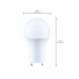 Satco 9.5w A19 LED 4000K CCT Bi Pin GU24 Base 120v Bulb_4