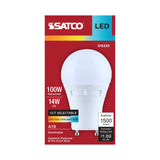 Satco 14w A19 LED 27K/30K/35K/40K/50K CCT GU24 Base 120v Bulb_1