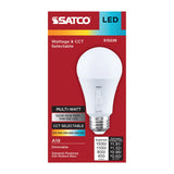 Satco 15/11/8/5w A19 LED 27K/30K/35K/40K/50K/65K 80 CRI Medium Base 120v Bulb_1