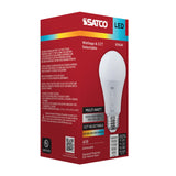 Satco 15/11/8/5w A19 LED 27K/30K/35K/40K/50K/65K 80 CRI Medium Base 120v Bulb_3