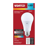 Satco 15/11/8/5w A19 LED 27K/30K/35K/40K/50K/65K Medium Base 120v Bulb - BulbAmerica
