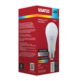 Satco 15/11/8/5w A19 LED 27K/30K/35K/40K/50K/65K Medium Base 120v Bulb_2