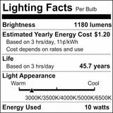 Satco 10w PLL LED 2G11 Base CCT Selectable Ballast Bypass 120-277v Bulb_5