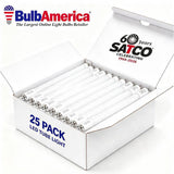 25Pk - Satco 9.5w 48-in T8 LED G13 Base 3500K CCT Type B  120-277v Tube