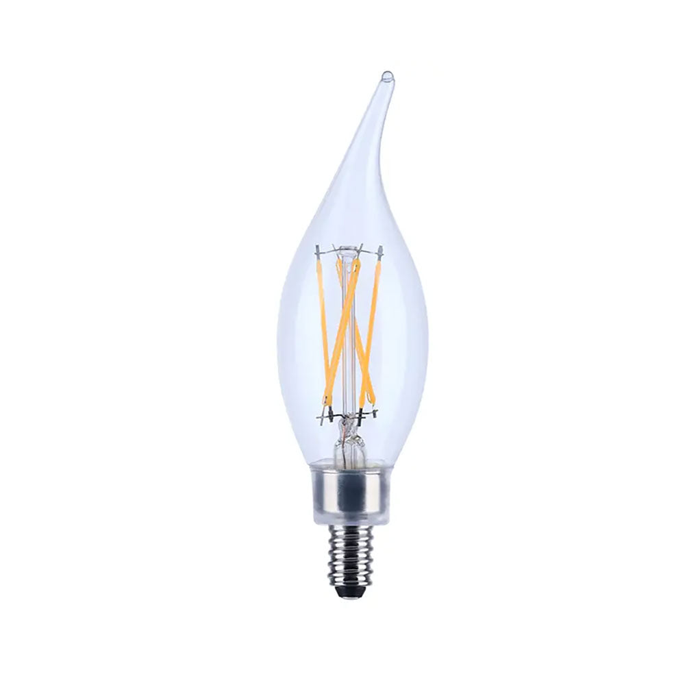 Satco 4w CA10 LED 4000K Candelabra Base Dimmable - 40w equiv