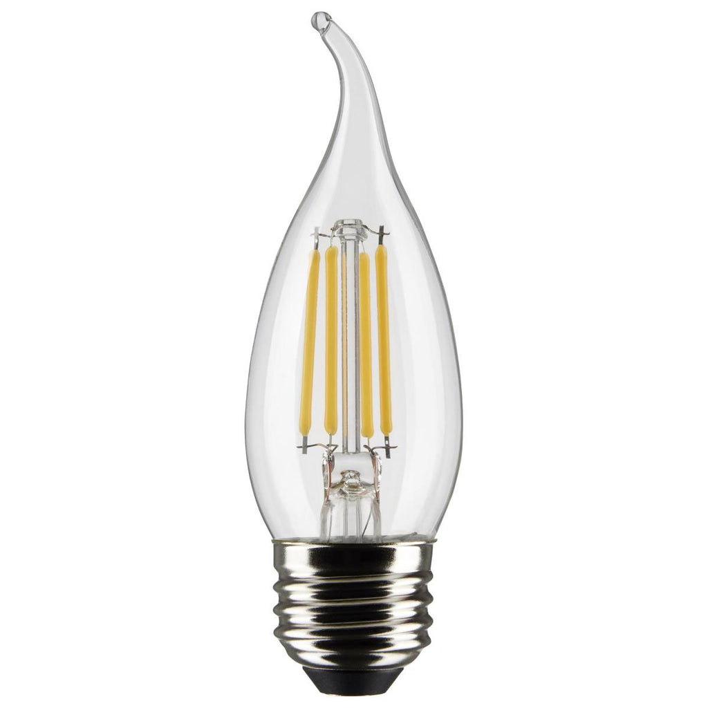 Satco 4w CA10 LED 2700K Medium Base Dimmable - 40w equiv