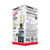 Satco 4w CA10 LED 2700K Medium Base Dimmable - 40w equiv_2