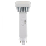 Satco 9w PL 4-Pin LED 1100Lm G24q Base 120-277v CCT Selectable White Finish Bulb