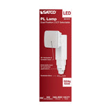Satco 9w PL 4-Pin LED 1100Lm G24q Base 120-277v CCT Selectable White Finish Bulb_2