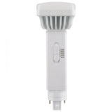 Satco 9w PL 2-Pin LED 1100Lm G24d Base 120-277v CCT Selectable White Finish Bulb