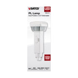 Satco 9w PL 2-Pin LED 1100Lm G24d Base 120-277v CCT Selectable White Finish Bulb_1