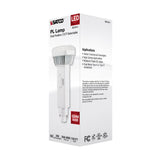 Satco 9w PL 2-Pin LED 1100Lm G24d Base 120-277v CCT Selectable White Finish Bulb_3