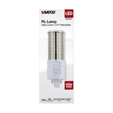 Satco 14w LED PL 2-Pin G24d CCT Tunable 120-277v White Finish Type B Bulb_2