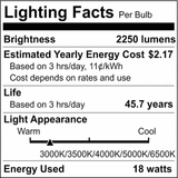 Satco 18w LED PL 2-Pin G24d CCT Tunable 120-277v White Finish Type B Bulb_6