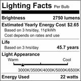 Satco 22w LED PL 2-Pin G24d CCT Tunable 120-277v White Finish Type B Bulb_6