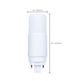 Satco 7w PL LED G24D Base Frost Finish Type A/B Dual Ballast 3500K 120-277v Bulb_2