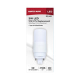 Satco 5w PL LED G24D Base Frost Finish Type A/B Dual Ballast 2700K 120-277v Bulb_2