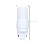 Satco 5w PL LED G24D Base Frost Finish Type A/B Dual Ballast 4000K 120-277v Bulb_2