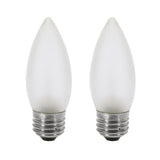 2Pk - Satco 4.5w B11 LED Frosted 350lm 2700k Warm White E26 Base Dimmable Bulb