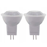 2Pk - Satco 2w 12v MR11 LED Bi Pin GU4 Flood 100 Lumens 3000k Soft White
